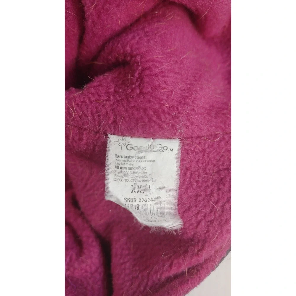Winter Dog Down Jacket Size L Pet Warm Coat Clothes Zipper Grey Pink Set